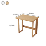 Standard Foldable Wooden Rectangular Computer Desk #size
