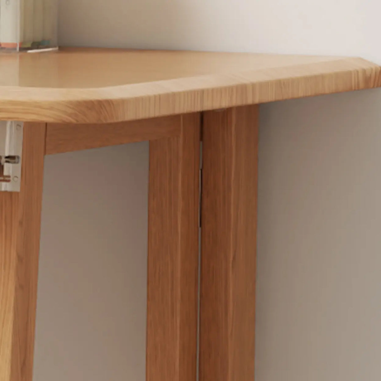 Standard Foldable Wooden Rectangular Computer Desk Image - 6