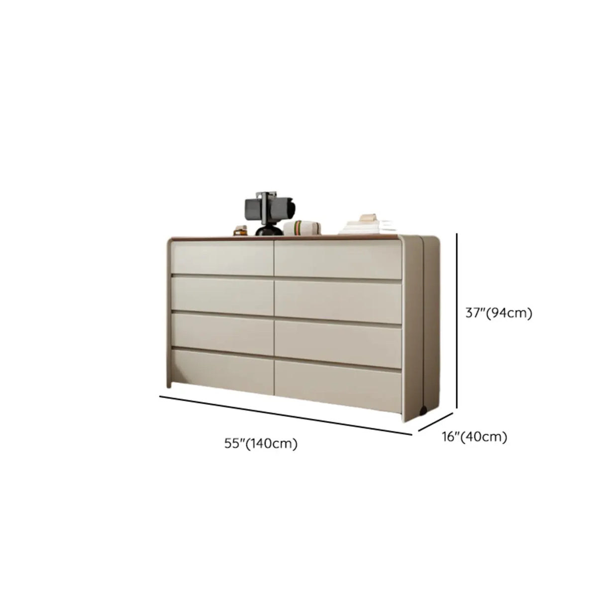 Standard Height Wood Dresser for Multiple Drawers 