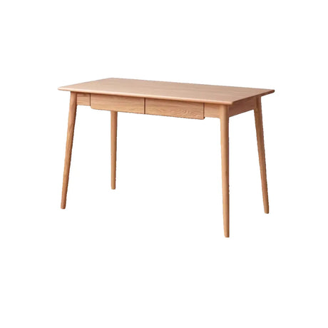 Standard Single Wooden Computer Desk with Drawers Image - 2