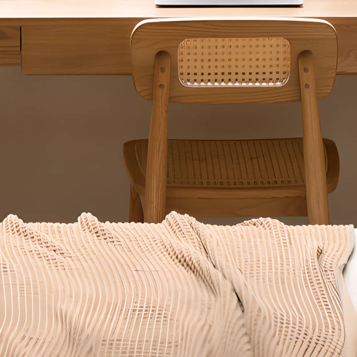 Standard Single Wooden Computer Desk with Drawers Image - 24