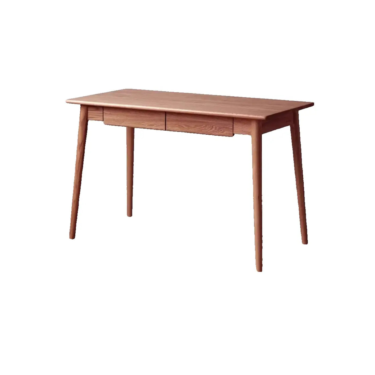Standard Single Wooden Computer Desk with Drawers Image - 5