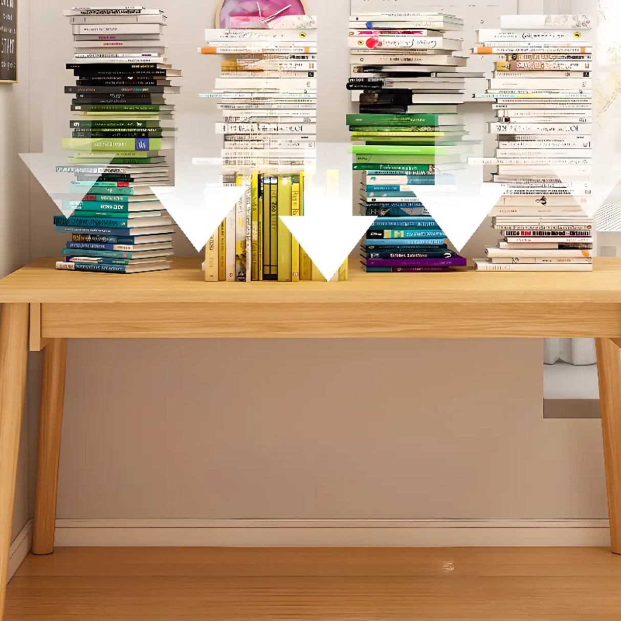 Standard Timber Rectangular Writing Desk Image - 1