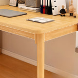 Standard Timber Rectangular Writing Desk Image - 4