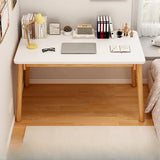 Standard Timber Rectangular Writing Desk Image - 3