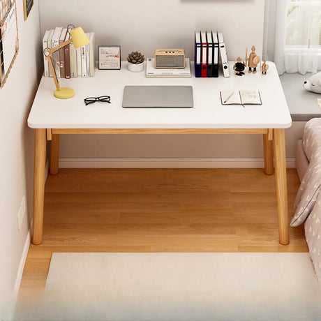 Standard Timber Rectangular Writing Desk Image - 3