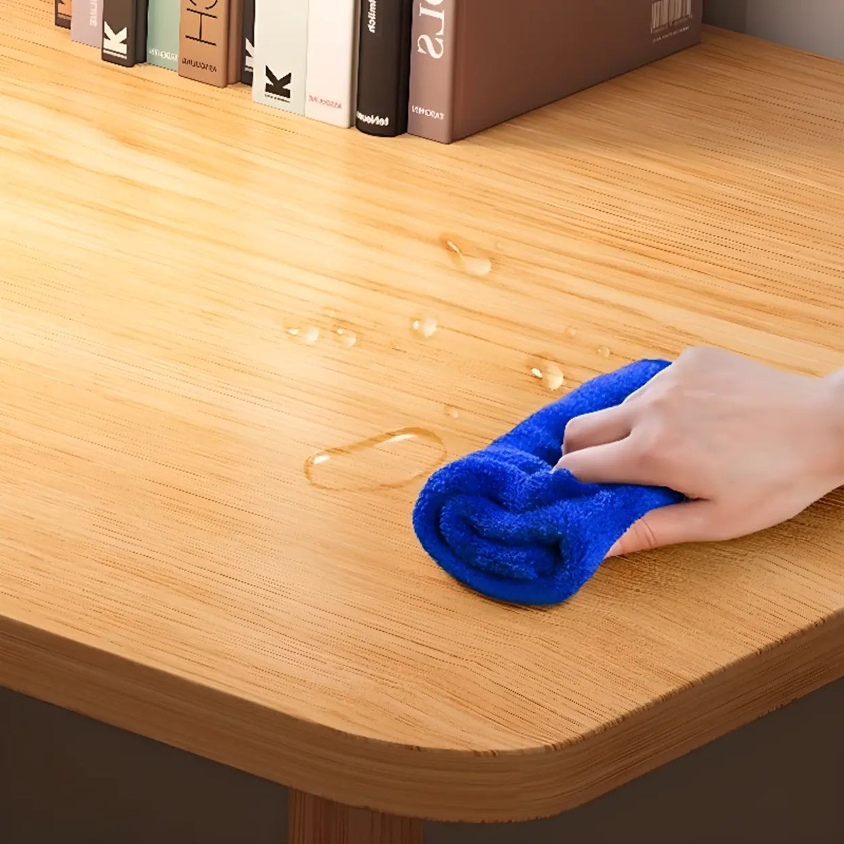 Standard Timber Rectangular Writing Desk Image - 8