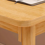 Standard Timber Rectangular Writing Desk Image - 10