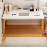Standard Timber Rectangular Writing Desk Image - 11