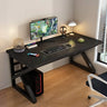Standard Wood Gaming Desk with Cable Management Image - 3