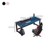 Standard Wooden Computer Desk with Cable Management Image - 16