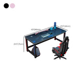 Standard Wooden Computer Desk with Cable Management Image - 19