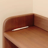 Standard Wooden Computer Desk with Hutch and Storage Image - 14