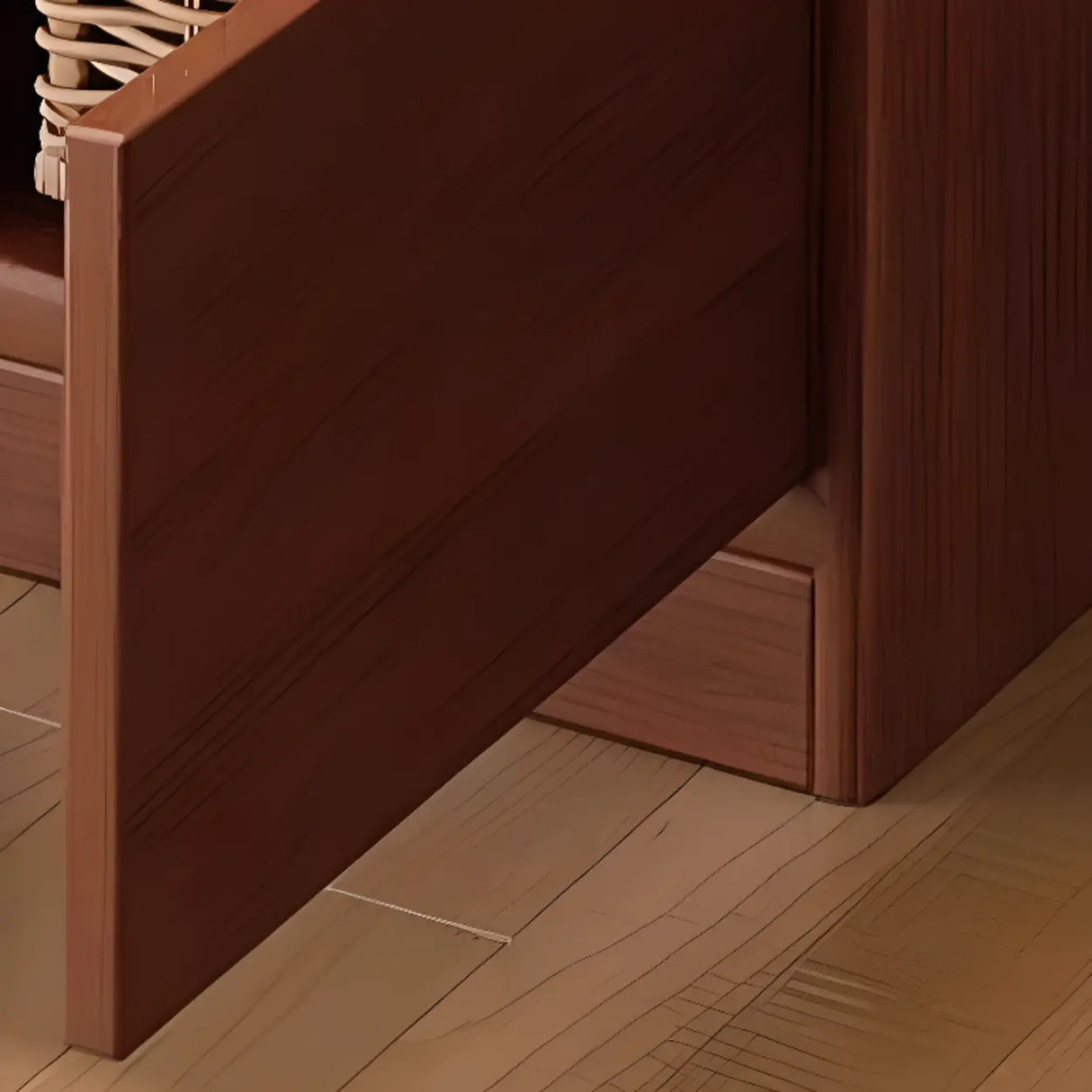 Standard Wooden Computer Desk with Hutch and Storage Image - 19