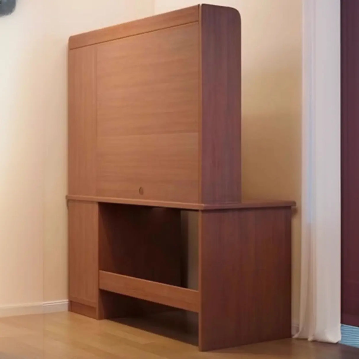 Standard Wooden Computer Desk with Hutch and Storage Image - 21