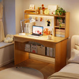 Standard Wooden Computer Desk with Hutch and Storage Image - 6