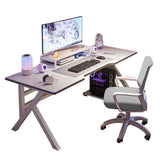 Standard Wooden Gaming Desk with Cable Management Image - 10