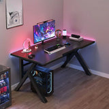 Standard Wooden Gaming Desk with Cable Management Image - 7