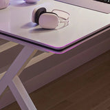 Standard Wooden Gaming Desk with Cable Management Image - 8