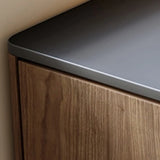 Stationary Brown Stone Top Kitchen Island with Drawers Image - 6