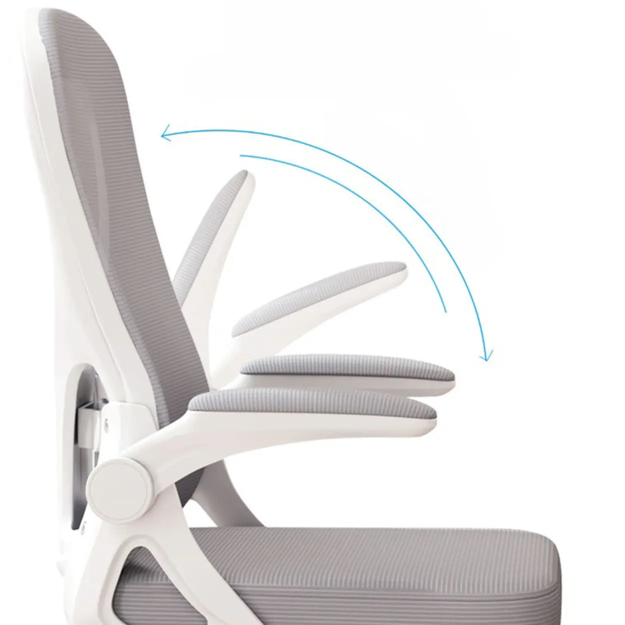 Steel Frame Grey Adjustable Ergonomic Mesh Back Office Chair Image - 6