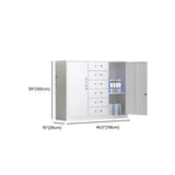 Steel Vertical Glass Door Filing Cabinet with Shelves Image - 15