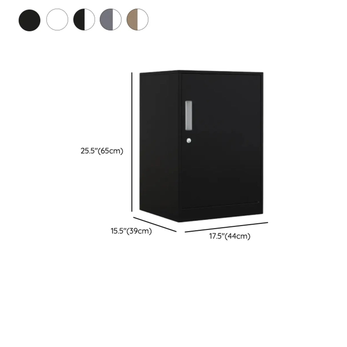 Steel Vertical Lockable Filing Cabinet with Drawers 