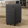 Steel Vertical Lockable Filing Cabinet with Wheels Image - 20
