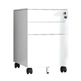 Steel Vertical Lockable Filing Cabinet with Wheels Image - 9