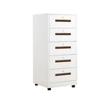 Steel Vertical White Filing Cabinet with Secure Storage Image - 19