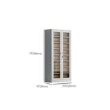 Steel White Vertical Shelves Filing Cabinet with Key Lock Image - 13