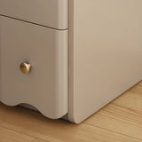 Stone Countertop Wood Drawers Narrow Kids Nightstand Image - 13