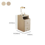 Stone Countertop Wood Drawers Narrow Kids Nightstand Image - 18