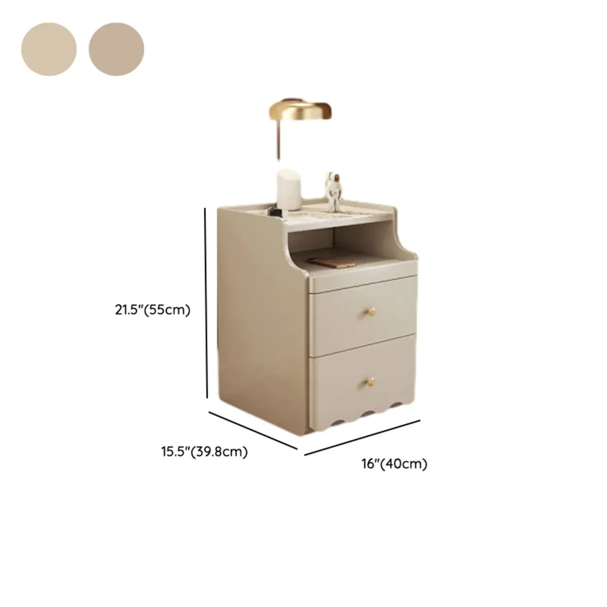 Stone Countertop Wood Drawers Narrow Kids Nightstand Image - 19