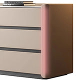 Stone Countertop Wood Frame Kids Nightstand with Drawer Image - 12