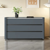 Stone Countertop Wood Frame Kids Nightstand with Drawer Image - 9