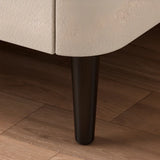 Stone Leather Short Height Kids Nightstand with 2-Drawer Image - 9