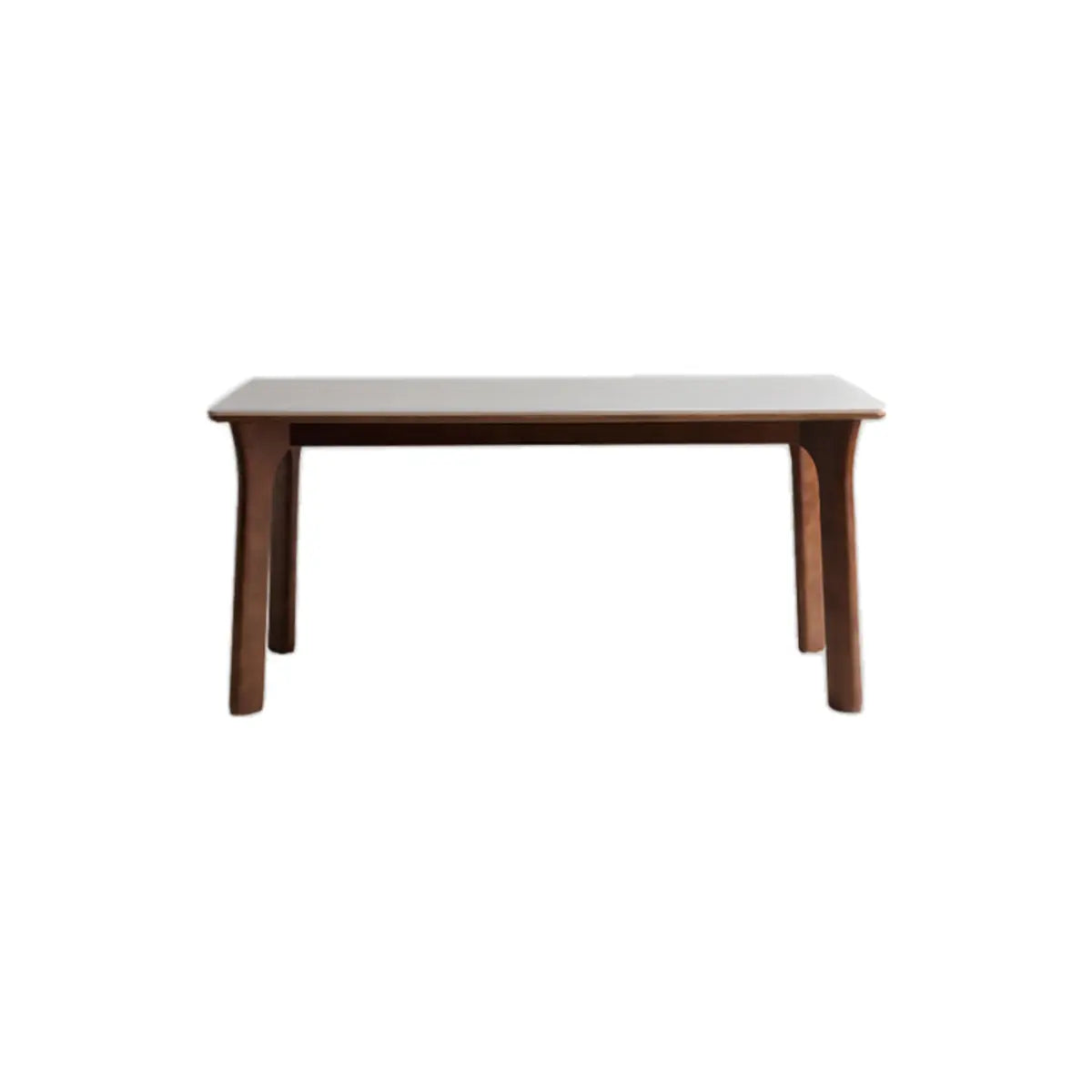 Stone Top Rectangle Wood Base Dining Set with Chairs Image - 2