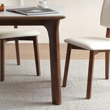 Stone Top Rectangle Wood Base Dining Set with Chairs Image - 8