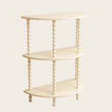 Storage Half Moon Wood Black Standard Console Table Image - 5