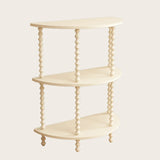 Storage Half Moon Wood Black Standard Console Table Image - 5