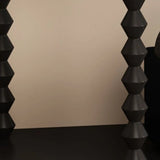 Storage Half Moon Wood Black Standard Console Table Image - 8