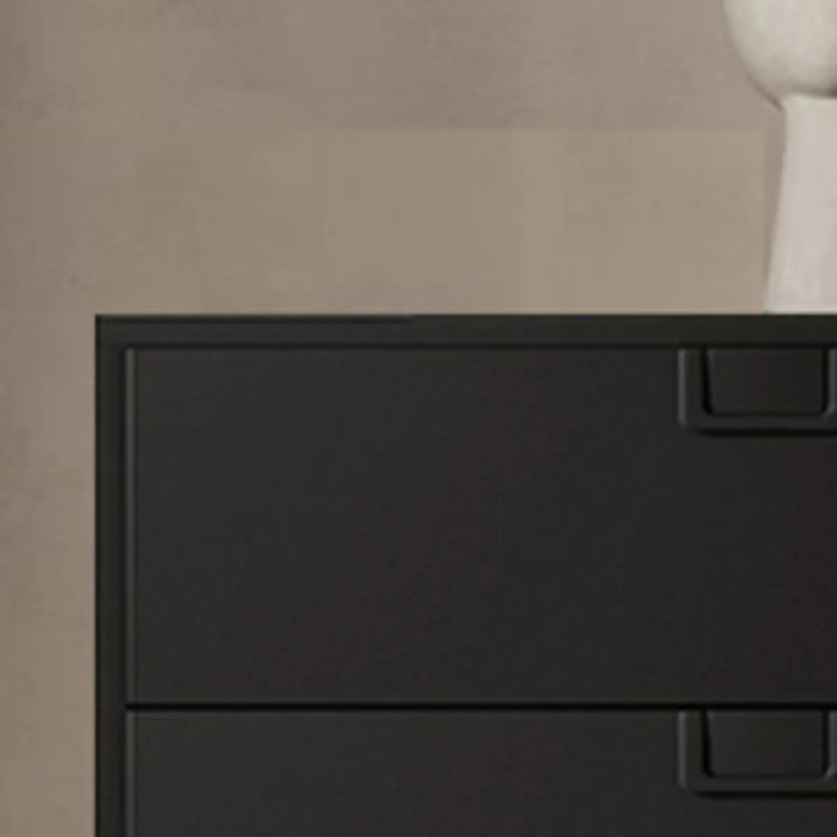 Storage Rectangle Wood Black Console Table with Drawer Image - 10