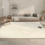 Stripe Rectangle Polyester Beige Living Room Area Rug Image - 13