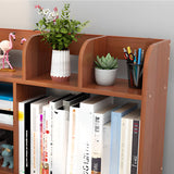 Stylish 3 Tiers Desktop Shelf Storage Bookshelf White Image - 13