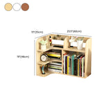 Stylish 3 Tiers Desktop Shelf Storage Bookshelf White Image - 22