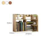 Stylish 3 Tiers Desktop Shelf Storage Bookshelf White Image - 23