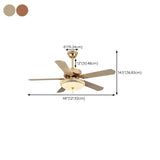 Stylish 5 Blade LED Standard Ceiling Fan with Light Image - 16