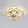 Stylish 5-Light Multi-Ring Metal Ceiling Fan with Light Image - 3