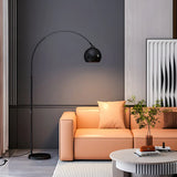 Stylish Adjustable Chrome Dome and Arc Floor Lamp Image - 15